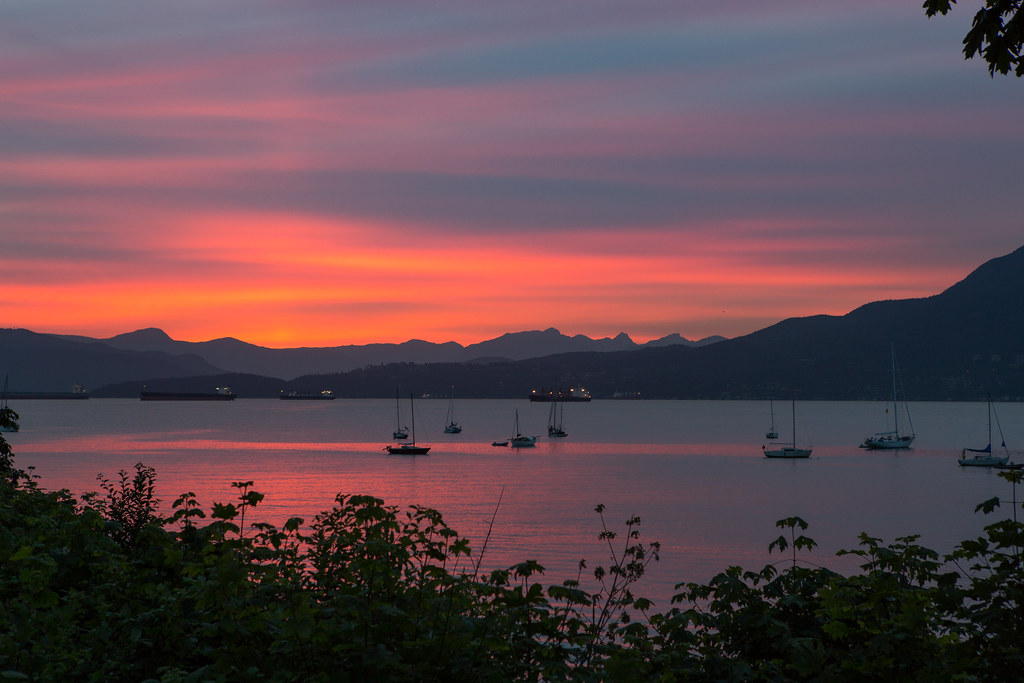 English Bay at dusk, Vancouver