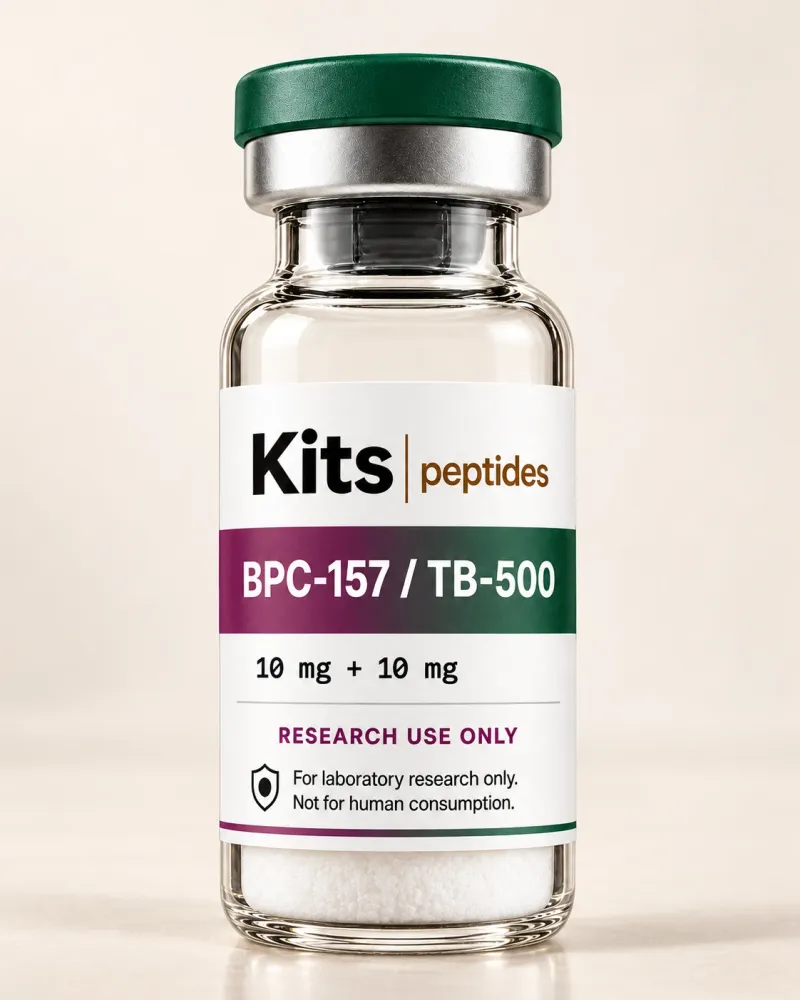 BPC-157 + TB-500 blend, studio photograph